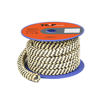 Premium Graphite-Infused PTFE & Aramid Fiber Zebra Braided Gland Packing for Enhanced Sealing Performance
