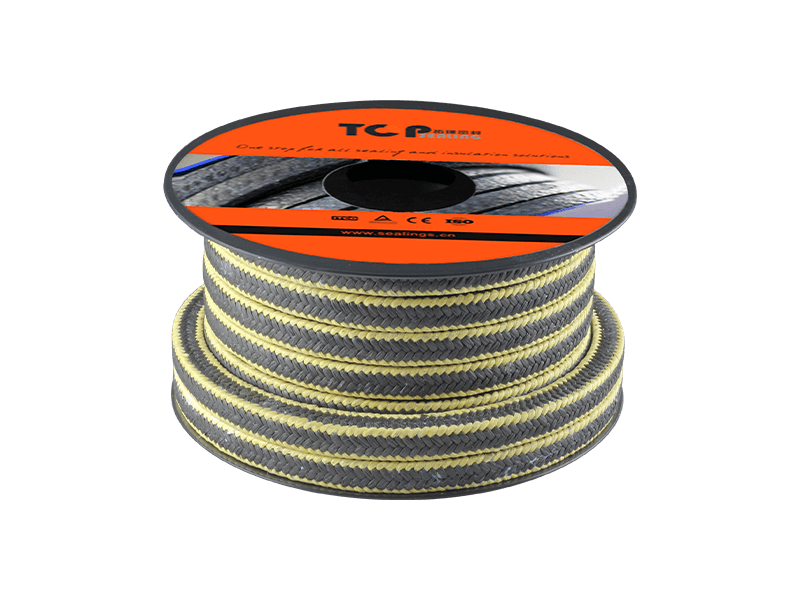 High-Performance Graphite PTFE & Aramid Fiber Corner Braided Gland Packing