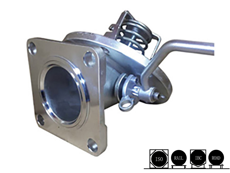 DN80 45° Bottom Discharge Foot Valve