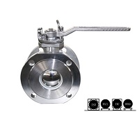 DN80 Flanged Bottom Discharge Ball Valve
