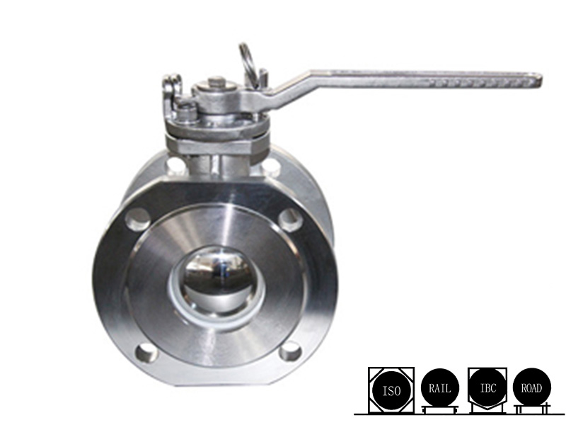 DN80 Flanged Bottom Discharge Ball Valve