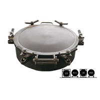DN300 & DN500 Straight Neck Manlid Inspection Hatch Assemblies for Industrial Applications