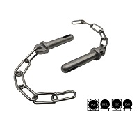 Secure Chain-Linked Manlid Lock Pin for Industrial Applications