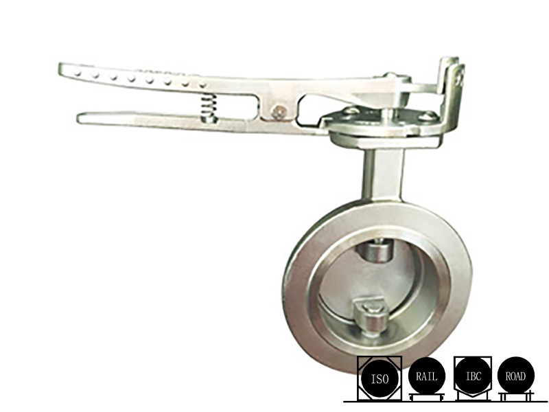 DN80 Top Discharge Clamped Butterfly Valve