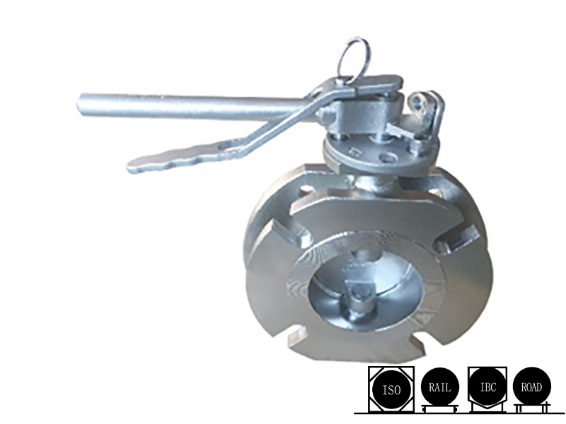 DN80 Flanged Top Discharge Butterfly Valve
