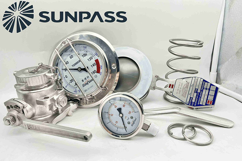 Airline Valve Rupture Burst Disc Pressure Gauge Thermometer Burst Disc Spring Operation Lever  Split Ring For ISOTANK Liquid Tank From Sunpass