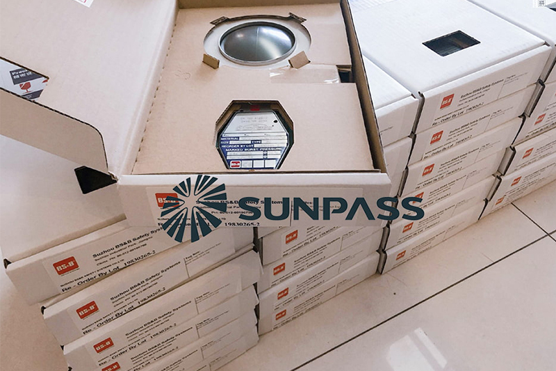 The Italian Customers Ordered Pressure Relief Bursting disc for Isotank Conatiner From Sunpass