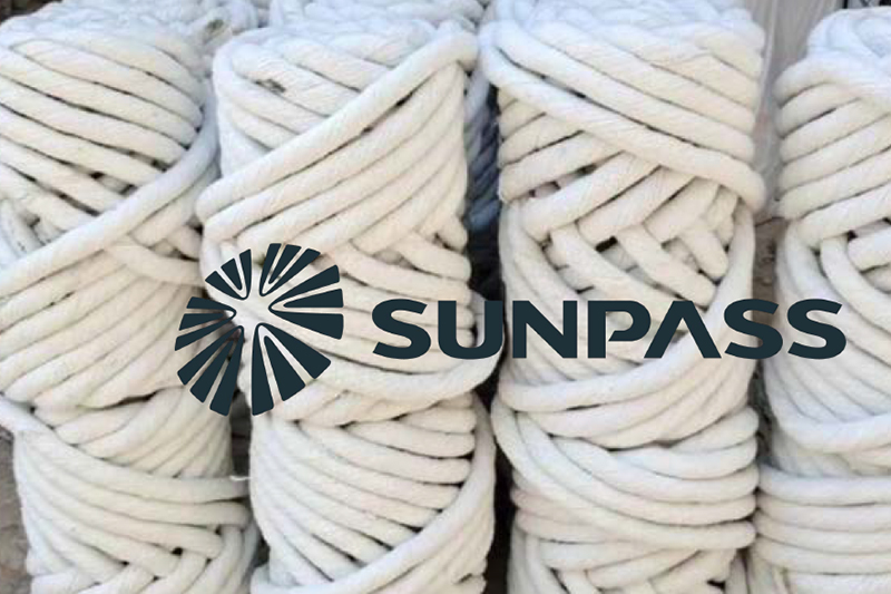 The Brazilian customer ordered ceramic fiber twisted rope with high temperature resistance and thermal shock resistance for Sealing of ovens and boilers welding and foundry 1000KGS From Top Sealing 1000KGS From Top Sealing.