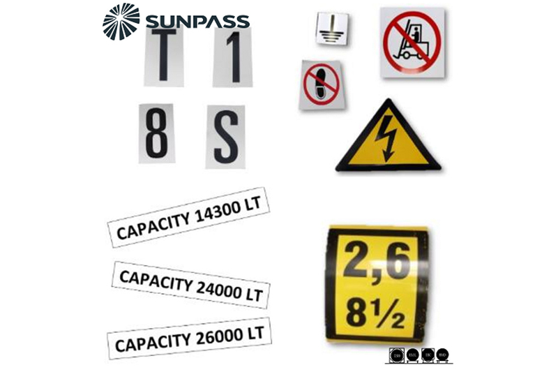 SUNPASS New Arrival: Decals and Labels for ISO Tank Container