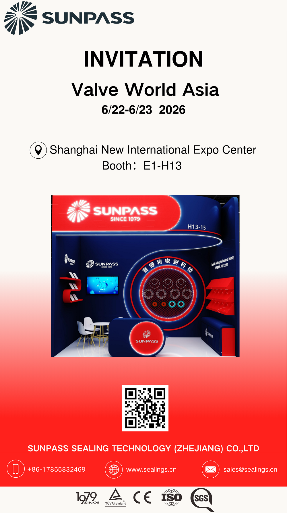 Invitation | SUNPASS expects meeting you at 2026 Valve World Asia